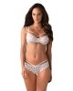 Obsessive 860-SET-2 komplet 2-częściowy biały  S/M